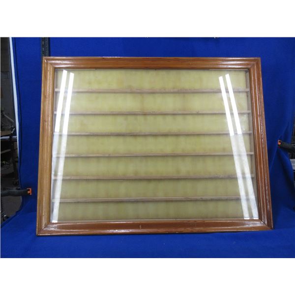 Display Case with Glass Top Cover - 33" x 25 1/2" x 3"
