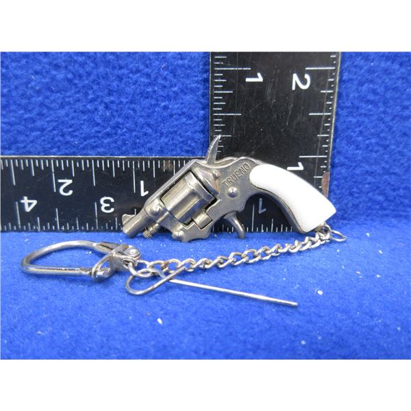 Vintage Mini Toy Cap Gun Key Chain Revolver - Trueno