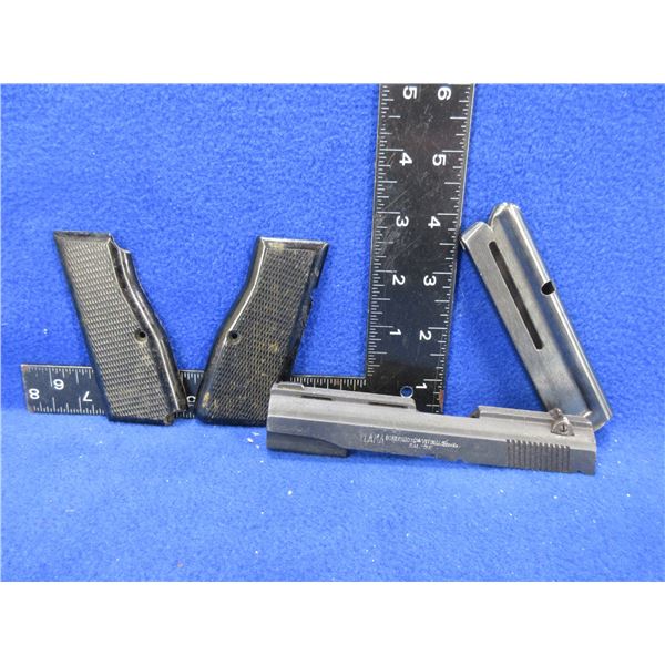 Llama 22 Pistol Slide, Unknown Grips and Magazine