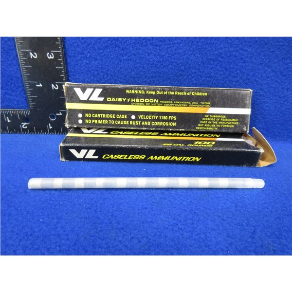 22 Cal. VL Caseless Cartridges - 2 Boxes of 100