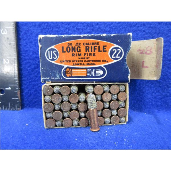 Collector Ammo - 22 LR 22 NRA Lesmok US Cartridge Co.