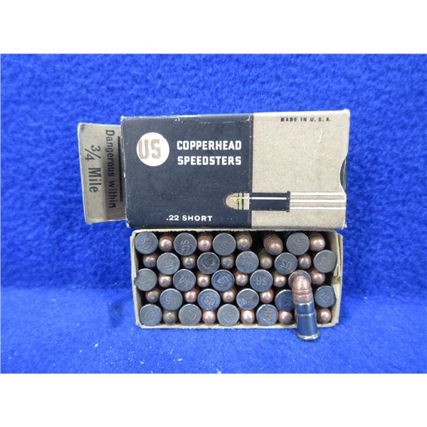 Collector Ammo - 22 Short US Cartridge Co. Copperhead