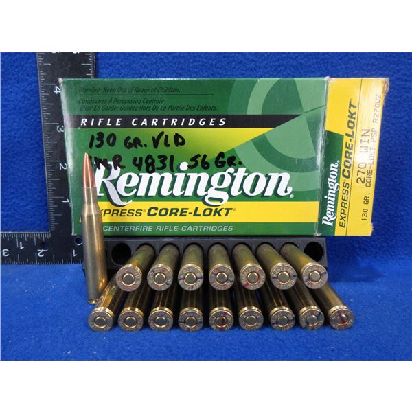 270 Winchester Reloads - Box of 17 - Sold as Components