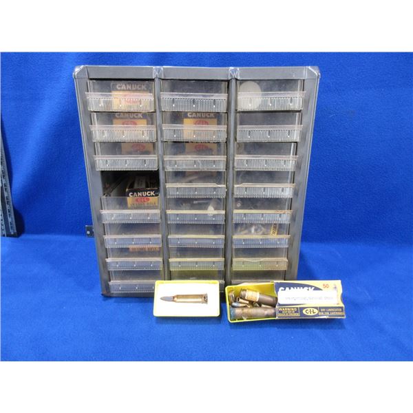 24 Drawer Parts Cabinet With Training Ammo & Live Ammo