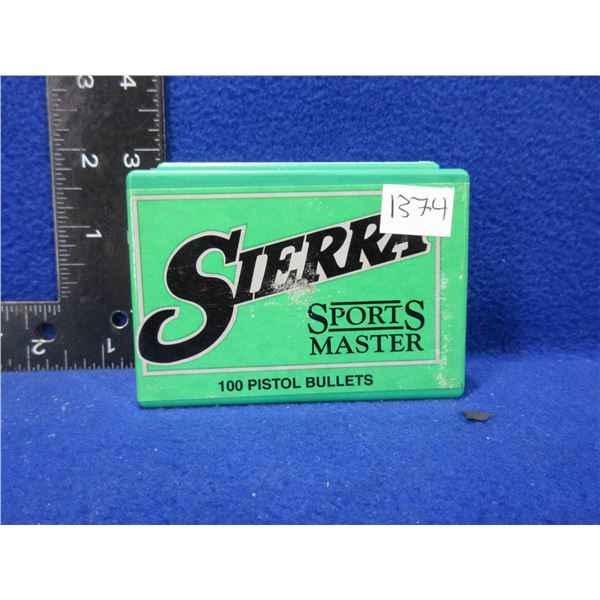 38 Cal. .357" Dia. 140gr JHP Sierra Pistol Bullets