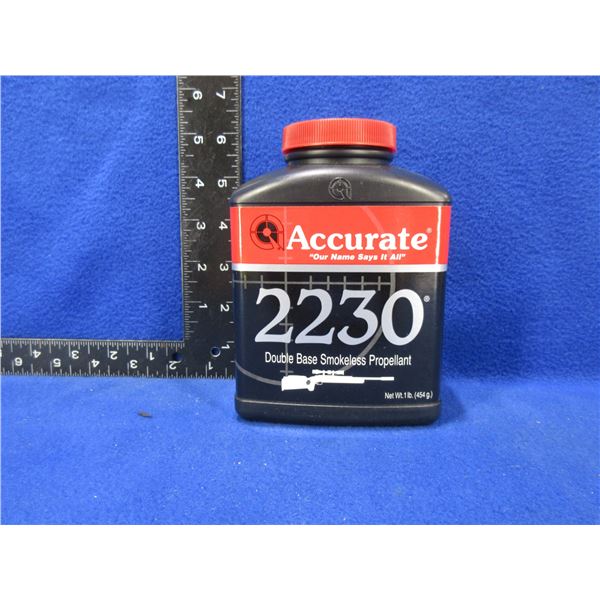 Accurate 2230 Double Base Powder 1 lb Tub Appears Full