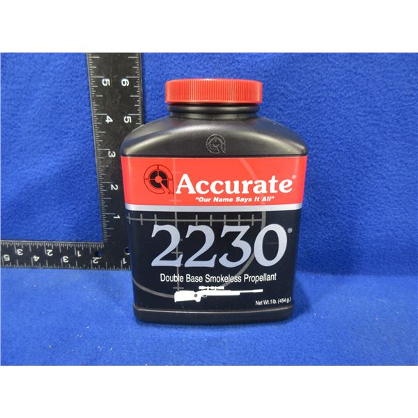 Accurate 2230 Double Base Powder - 1 lb Tub Appears Full