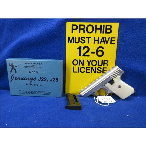 PAL MUST HAVE 12-6 ON IT TO BUY THIS - Jennings 22LR