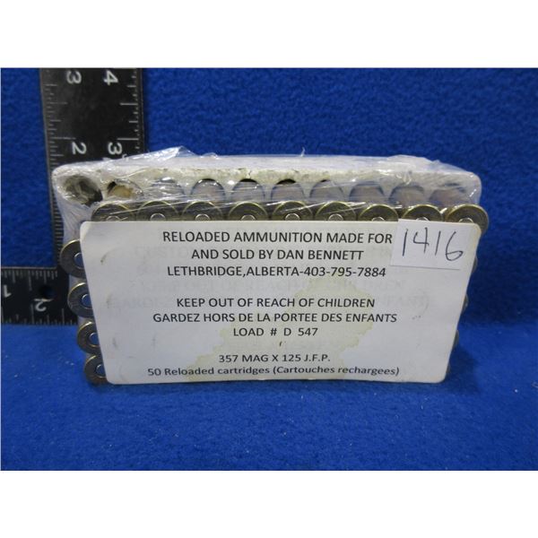 357 Magnum x 125 JFP Reloads - Pack of 49