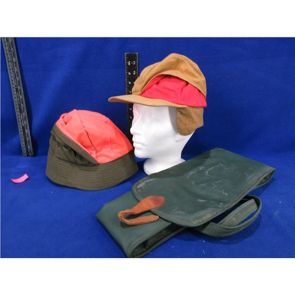 40" Soft Gun Case  and 2 Used Hunting Hats