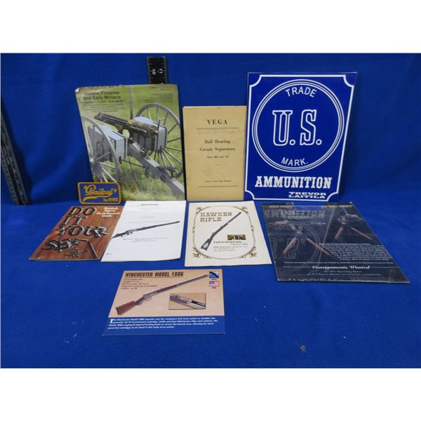 Misc. Firearms Pamphlets, Sign and Patch