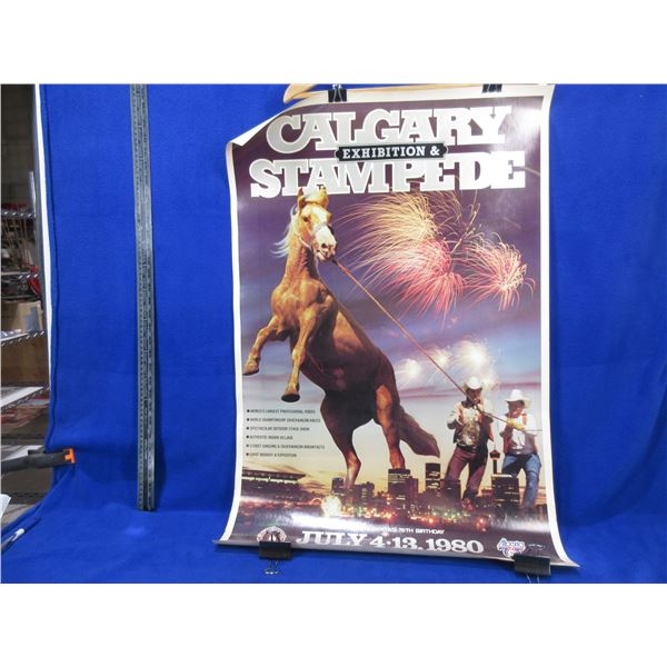 1980 Calgary Stampede Poster - 34" x 22 1/2"