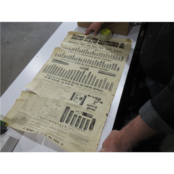 United States Cartridge Co. Poster - 34 1/2" x 21 1/2"