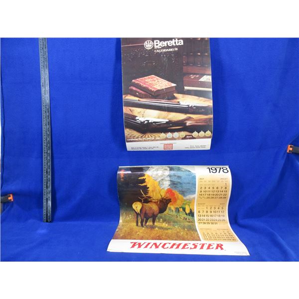 2 Calendars - 1979 Beretta, 1978 Winchester