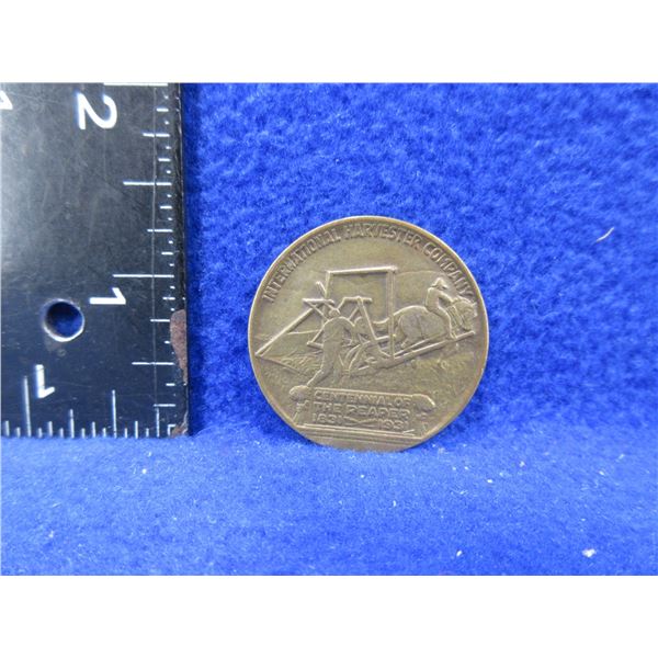 International Harvester Co. Token - Cyrus Hall McCormick