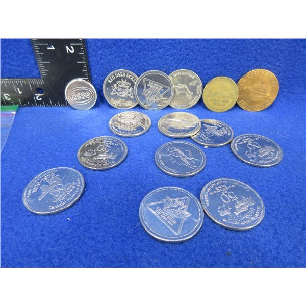 15 Souvenir Coins and Tokens