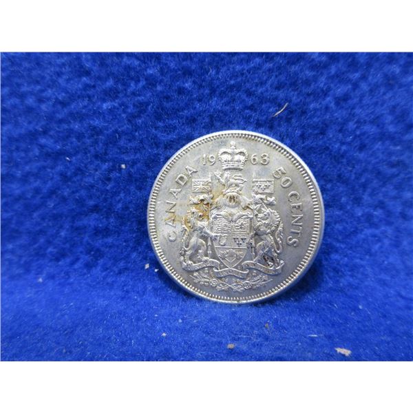 1963 - Canadian 50 Cent Piece - 800 Silver