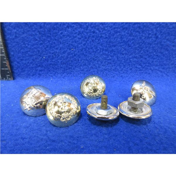 6 Various Uniform Buttons - Stokes and Sons