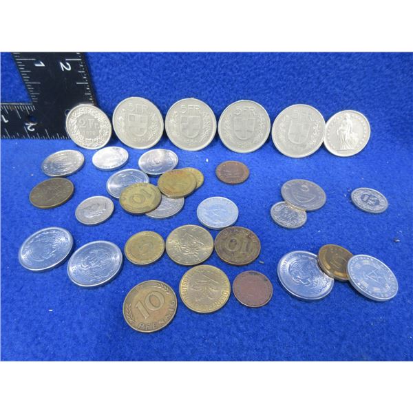 32 Various Foreign Coins