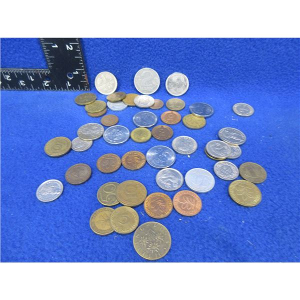 47 Various Foreign Coins