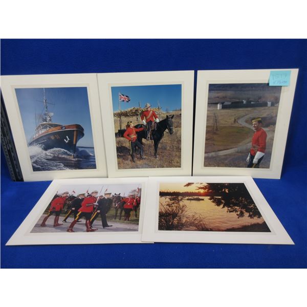 5 RCMP Photographs - 12" x 10" - St Johns, Saskatoon, B.C.