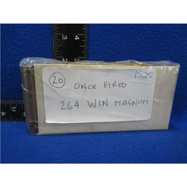 Brass - 264 Win. Magnum Once Fired - Box of 20