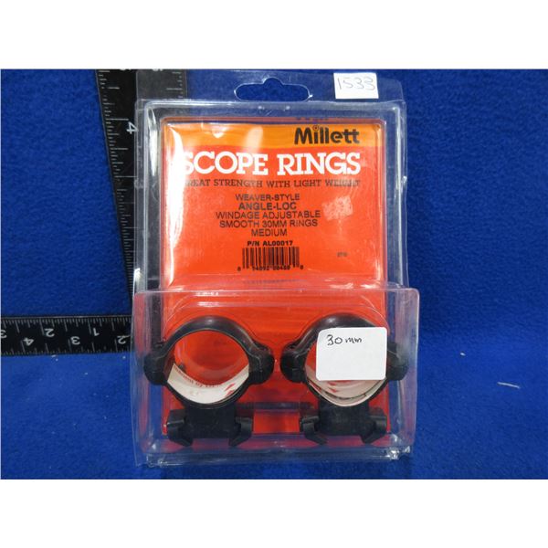 Millet 30MM Medium Weaver Style Scope Rings