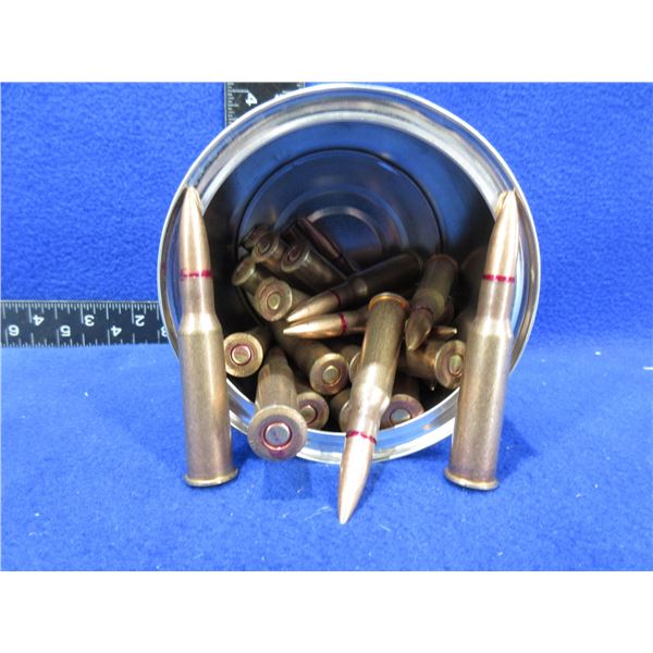 7.62 x 54R Military Cartridges - Tin of 28