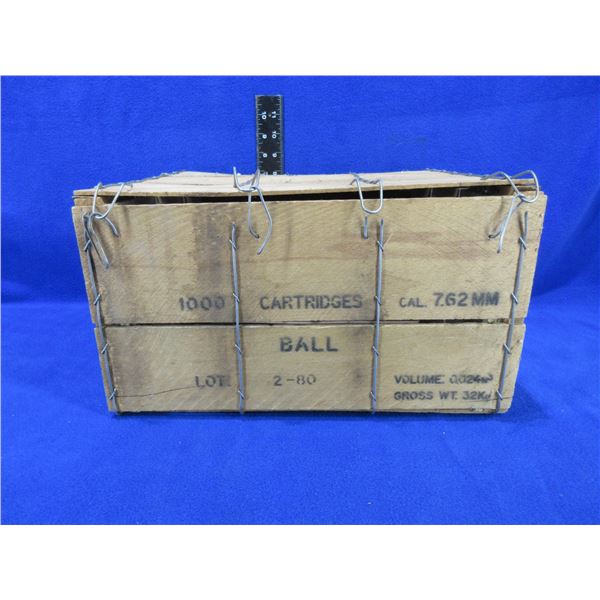 Wood Ammo Crate - 7.62MM Ball Cartridges