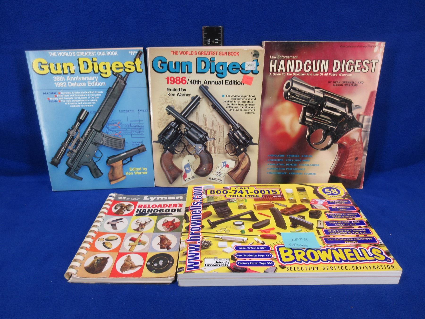 5 Gun Books Reloaders Handbook, Brownells Catalogue