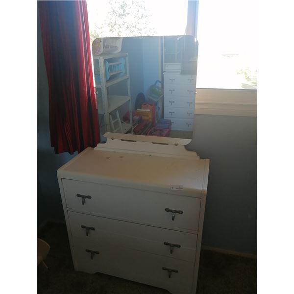 Chest of Drawers w/ Mirror and High Boy w/ Mirrored Medicine Cabinet