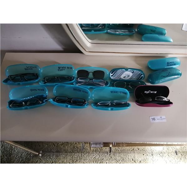 Assorted Clear ZENNI Eyeglasses w/ Cases