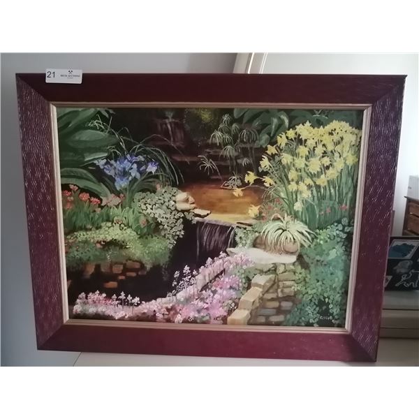 "Spring Promise" by M. Simpson - Framed Oil on Canvas Painting