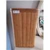 Image 1 : Small Wooden Laundry Hamper and Assorted Weaved Decor