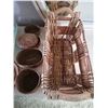 Image 6 : Small Wooden Laundry Hamper and Assorted Weaved Decor