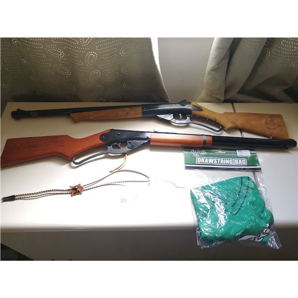 Vintage Daisy Eagle BB Gun (Model 98), Daisy Red Ryder BB Gun (1938B), Braided Bolo Tie, and More!