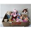 Image 1 : Assortment of Dolls and Stuffed Animals