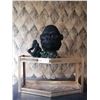 Image 1 : Gorilla Statue w/ Gold-Colored Metal Stand