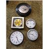 Image 1 : 5 x Assorted Wall Clocks