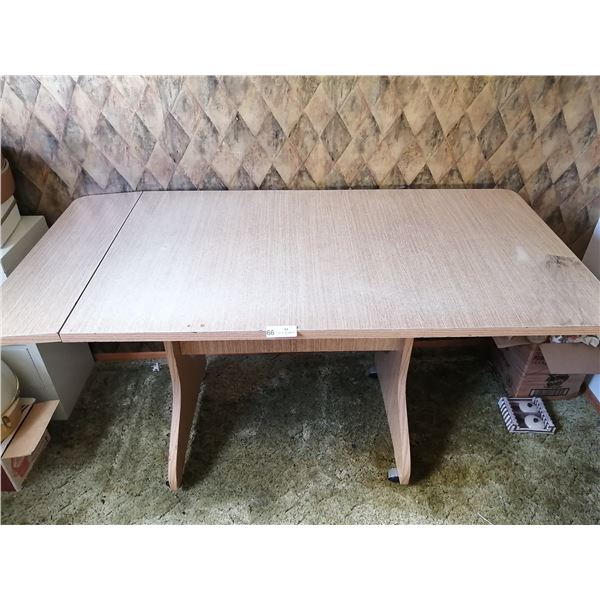 Wooden Table with Folding End