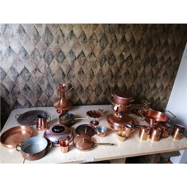 Assorted Copperware