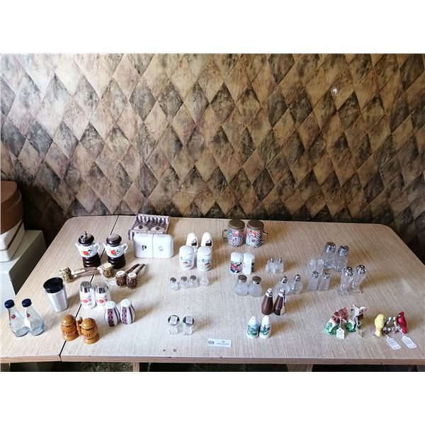 Assortment of Decorative Salt and Pepper Shakers