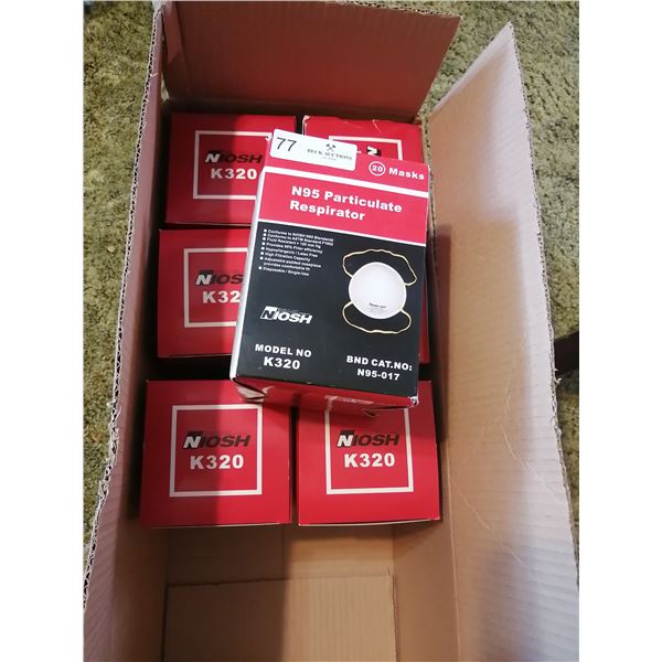 7 Boxes of Niosh N-95 Respirators