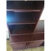 Image 2 : Dark Cherry Colored Wooden TV Cabinet