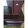 Image 4 : Dark Cherry Colored Wooden TV Cabinet