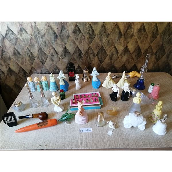 Assortment of Unique Perfume and Aftershave Bottles