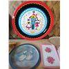 Image 6 : Assortment of Decorative Metal Plates and Tea Trays