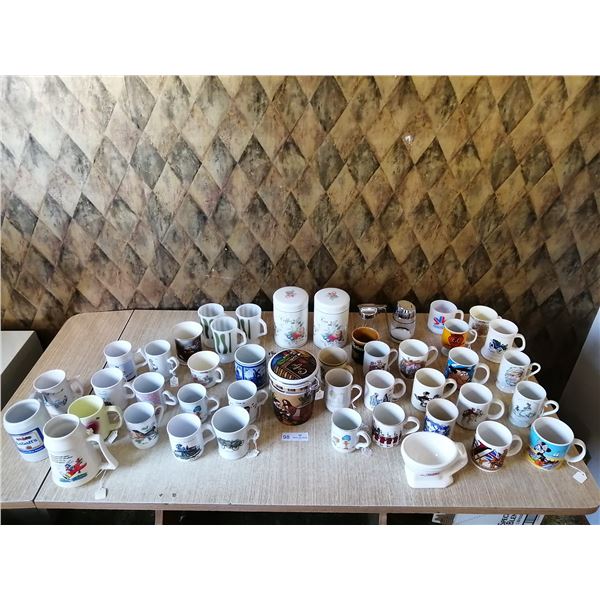 Large Assortment of Coffee Mugs and Containers