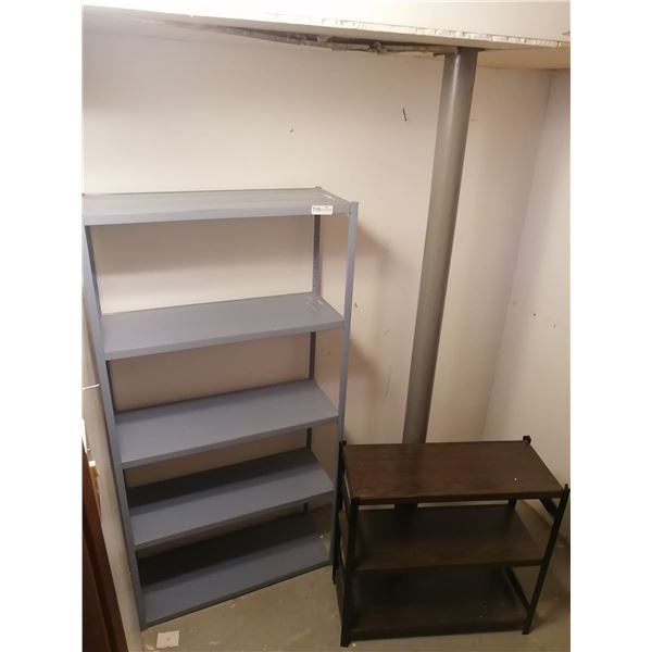 2 x Metal Shelving Units