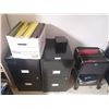 Image 1 : 2 x File Cabinets, Rolling File Organizer, and Box of Hanging File Folders